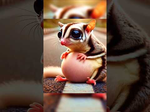 Poor Glider in pain #glider #animalpain #rescue #babyanimal #humanity #animalrescue
