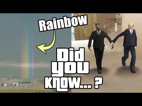 GTA San Andreas Secrets and Facts 49 Rainbow, Vice City Map, BETA Car Wash, Peds Behaviour