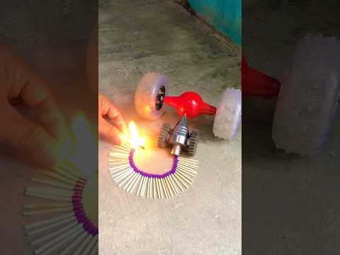 Powerful Rocket 🚀 start with fire 🔥 matches stick