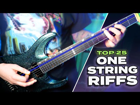 TOP 25 Greatest Guitar Songs on One String | Easy Guitar Songs for Beginners + Tabs