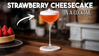 How to make The Clarified Strawberry Cheesecake Milk Punch