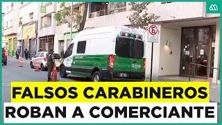 Falsos carabineros robaron a comerciante: Usaban vestimenta y tenían auto con logo