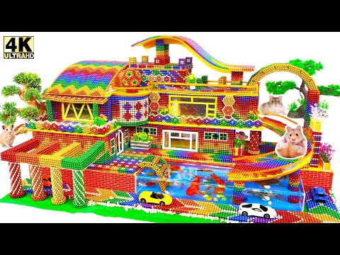 DIY - How To Build Mini Swimming Pool For Pet From Magnetic Balls (Satisfying) | Magnet World Part02