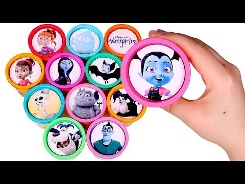 Sorpresas Divertidas de Vampirina 🦇🌈 Abrimos botes Play Doh de colores de Vampirina