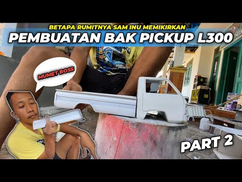 BAHAN FULL PVC!! PROSES PEMBUATAN BAK MINIATUR PICK UP L300‼️