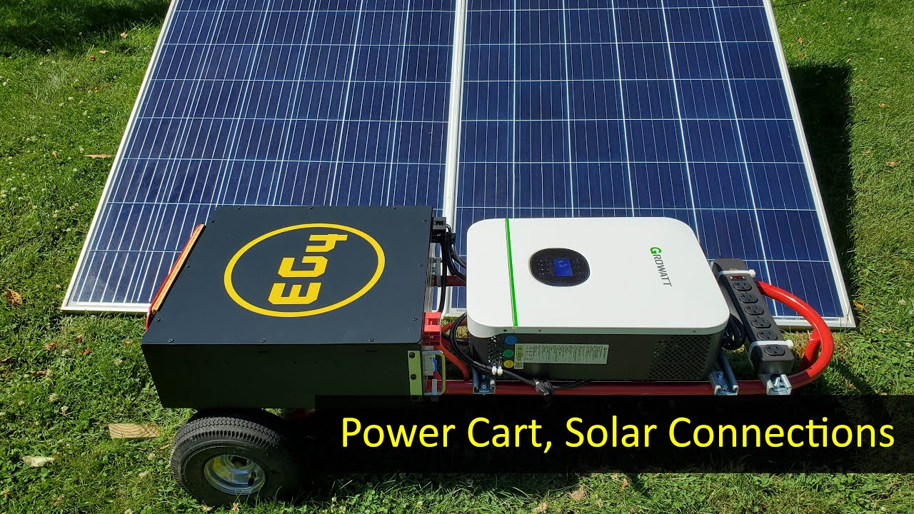 Connecting Solar Panels to the Growatt/EG4 Emergency Power Cart