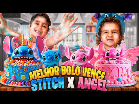 DESAFIO EPICO STITCH x ANGEL | O MELHOR BOLO VENCE 🩷🩵