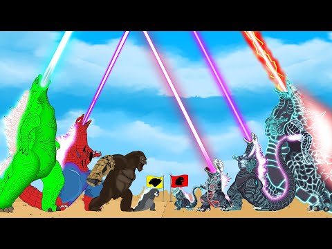 GODZILLA & KONG vs EVOLUTION OF BLACK GODZILLA : Who Is The King Of Monster - FUNNY CARTOON???