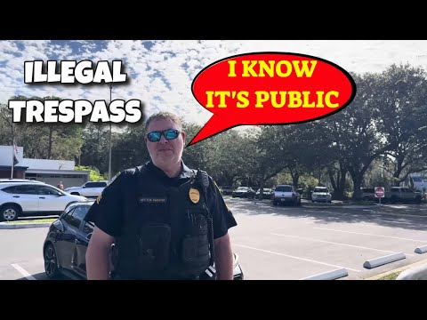 Cops Trespassing Citizens Illegally From Public