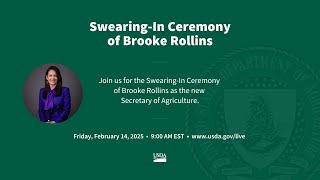 Welcome Ceremony for Agriculture Secretary Brooke Rollins