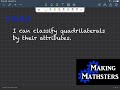 Classifying Quadrilaterals by Attributes