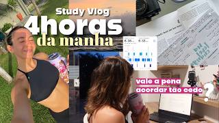 Study vlog | O que as blogueiras não te contam sobre acordar às 4h da manhã (mas eu contei)
