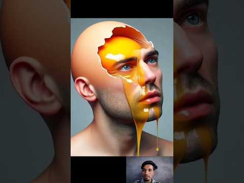 omg amazing this man egg head