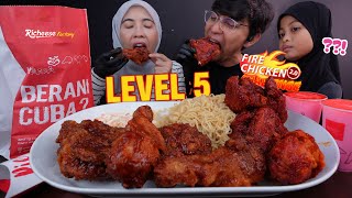 PAD4HH MUKBANG AYAM RICHEESE FACTORY LEVEL 5 + MAGGI KARI "maaf korang tak boleh tengok Aqish 🥹"