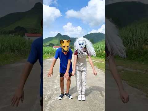 Funny Reaction to Dog & Ghost Masks 🎭😅