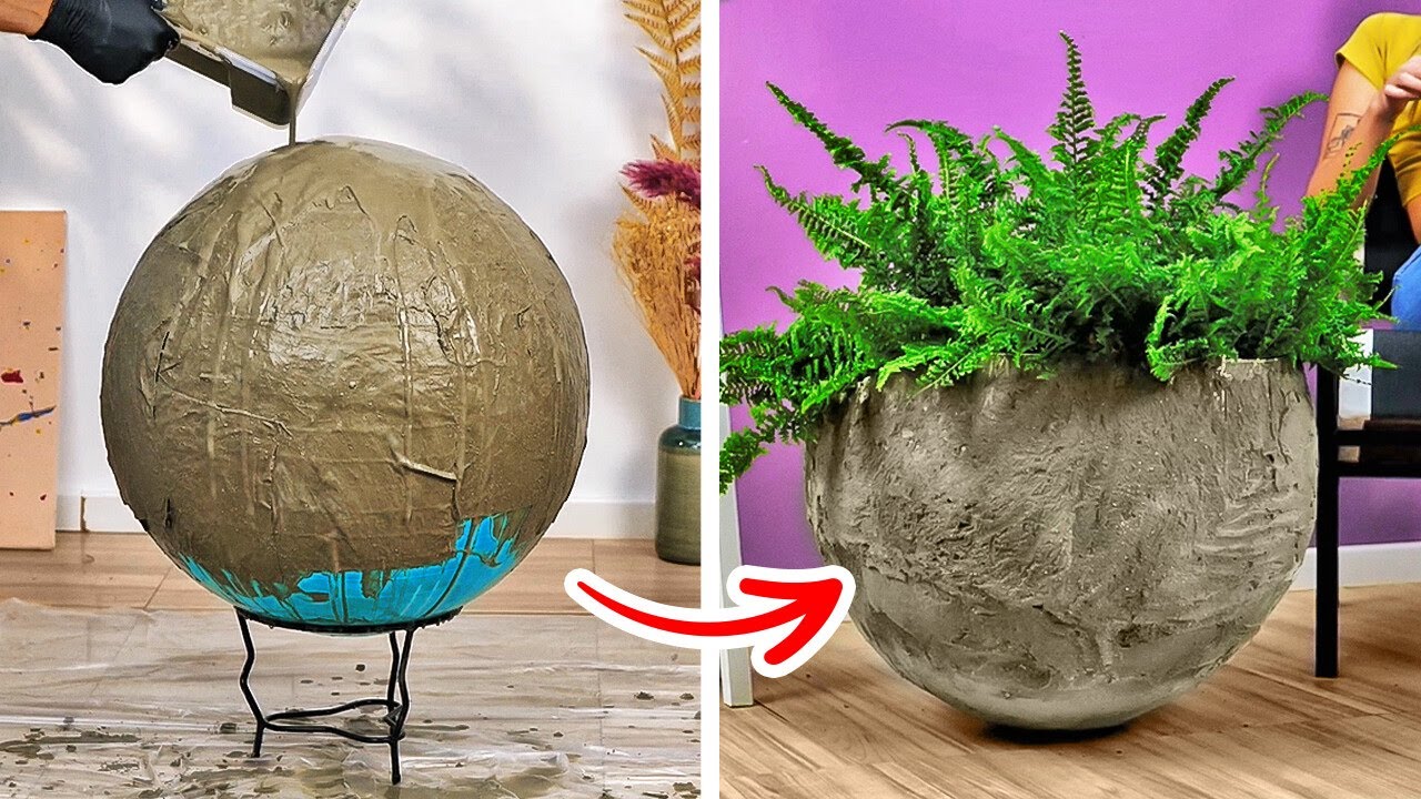Amazing Cement Crafts And Simple DIY Home Decor Ideas