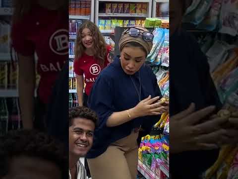 إترعبت من القطة في السوبر ماركت😂😂