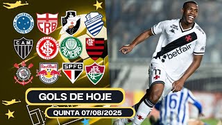 ⚽️TODOS OS GOLS DESTA QUINTA 07/08 GOLS DA COPA DO BRASIL, GOLS DE HOJE, GOLS DO DIA, GOLS DA RODADA