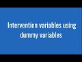 Dummy Variables and Time Series Analysis