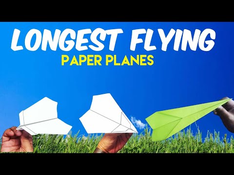 Homemade Fastest Paper Airplane, Longest Flying Paper Plane Making idea - How to make easy