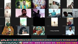 19-07-25 న జరిగిన బ్రహ్మ శ్రీ Dr JKR MIRACLES MANIFESTATION WORKSHOP ZOOM CLASS 1st DAY పార్ట్ -2