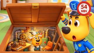 Grandpa Goat's Secret Room | Home Safety Rules for Kids | Detective Cartoon | Sheriff Labrador
