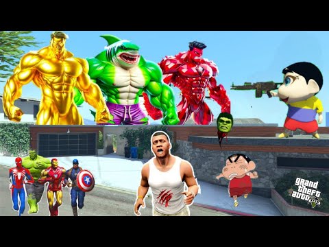 GTA 5 SHINCHAN STEALING HULK POWERS IN GTA 5