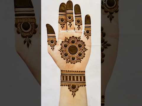 Easy Simple Beautiful Mandala Mehndi Design #simplemehndi #easymehndi #youtubeshorts #shorts #viral