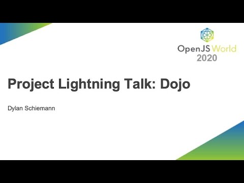Project Lightning Talk  Dojo, Dylan Schiemann