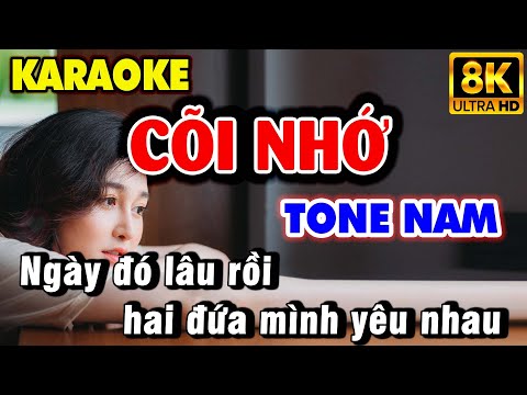 Karaoke CÕI NHỚ Tone Nam Nhạc Sống (Rê thứ) | Karaoke 9669