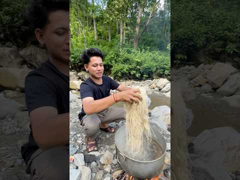 Making Nepali Hakka Noodles #shorts