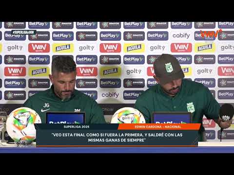 Rueda de prensa de Atlético Nacional previo al partido de ida por la Superliga