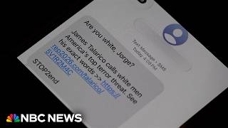YouTube video thumbnail: Texts ask Texas Voters, ‘Are you White?’ as ads Target Talarico