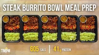 Honey Lime Steak Burrito Bowls Meal Prep