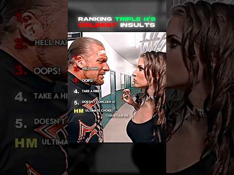 Triple H's Coldest WWE Insults 🔥