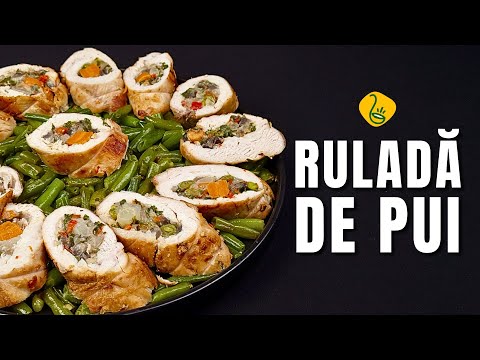 Rulada din Piept de Pui cu Ciuperci și Legume - Cina Sanatoasa si Delicioasa