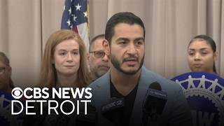 YouTube video thumbnail: El-Sayed, Michigan Leaders Respond to VP Vance's Visit