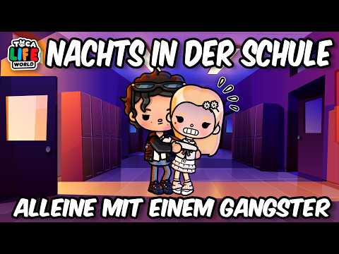 😱 EINGESPERRT MIT DEM GANGSTER - NACHTS IN DER SCHULE 🖤 TEIL 6 🖤 ROMANTISCHE LIEBES GESCHICHTE TOCA