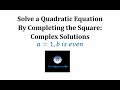 Solving Quadratic Equations Concepts