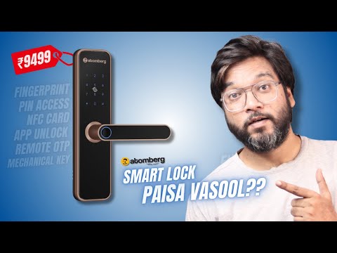 Atomberg Azhero Smart Lock Unboxing & Review | Best Smart Door Lock Under 10000🔥