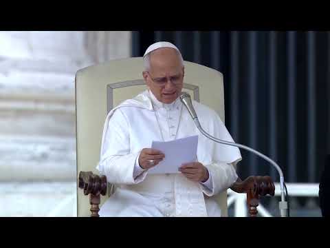 YouTube video thumbnail: Pope Leo Prays for Victims of Hurricane Melissa