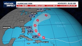 Tropical update: Track Hurricane Erin, plus the latest on a new wave we're watching
