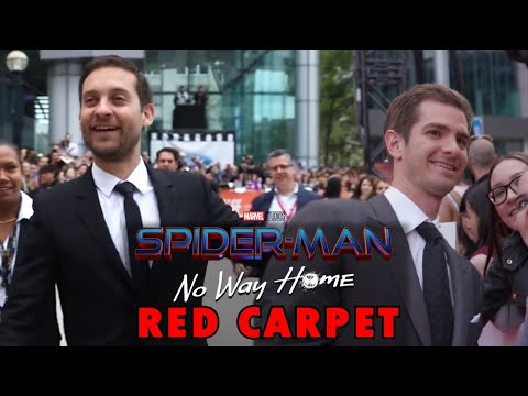 Spider Man No Way Home Tobey Maguire & Andrew Garfield Red Carpet