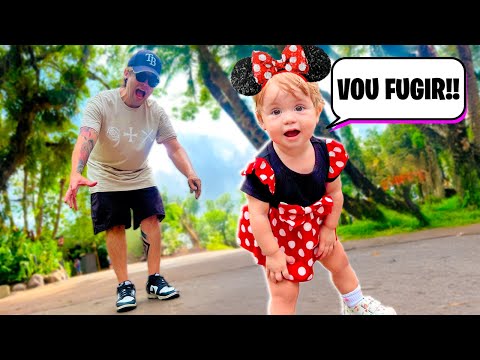 A HAILEY FUGIU CORRENDO na DISNEY pela PRIMEIRA VEZ! Pai Também Vloga