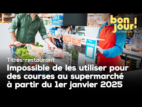 Titres-restaurant : impossible de les utiliser au supermarché à partir du 1er janvier ?｜TF1 INFO