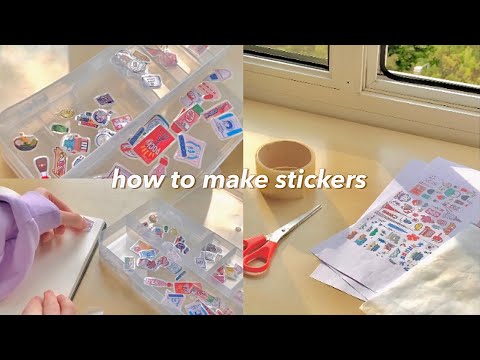 how to make your own stickers 🍥 | without sticker paper