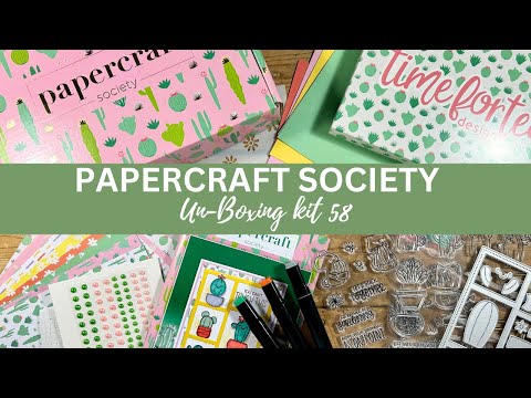 GRAB Them FAST!!! Un-Boxing Papercraft Society kit 58