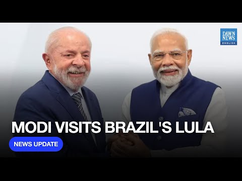 YouTube video thumbnail: India's PM Modi Visits Brazil's Lula In Brasilia