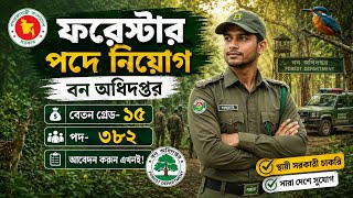 বন অধিদপ্তরের ফরেস্টার পদে নিয়োগ বিজ্ঞপ্তি। 