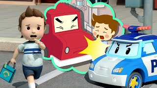 人行横道安全│变形警车珀利 交通安全最佳🚔│过马路时的注意事项│汽车漫画│儿童动画│变形警车珀利TV